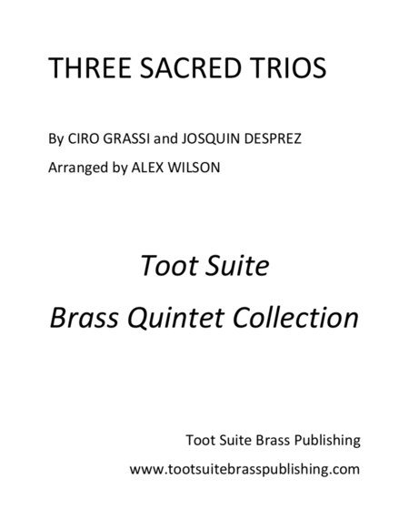 Three Sacred Trios Sheet Music