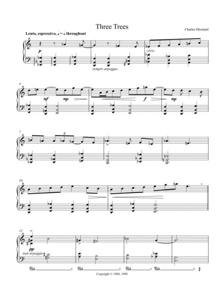 Three Trees Sheet Music