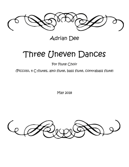 Free Sheet Music Three Uneven Dances