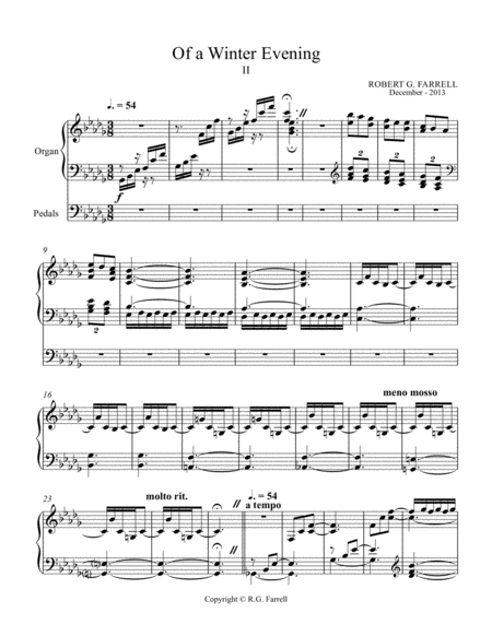 Three Vignettes On Winter 2 Sheet Music