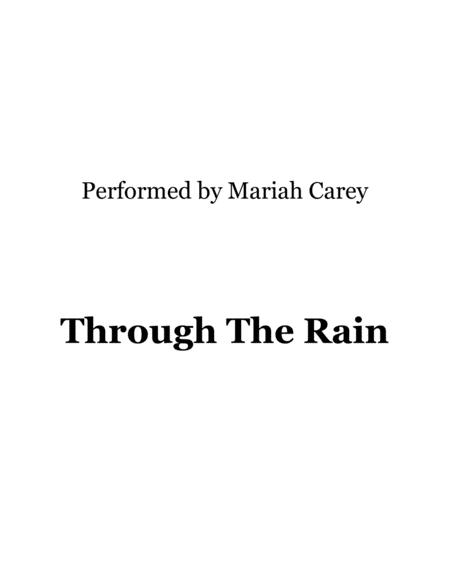 Free Sheet Music Through The Rain Performed By Mariah Carey