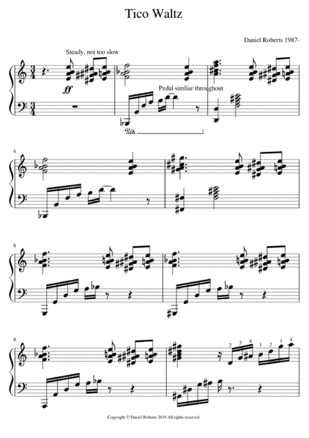 Free Sheet Music Tico Waltz