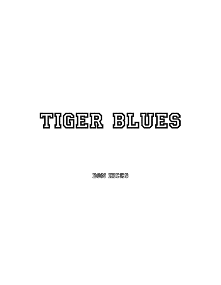 Free Sheet Music Tiger Blues