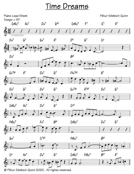 Free Sheet Music Time Dreams