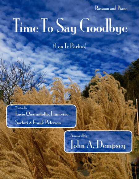 Time To Say Goodbye Bassoon And Piano Duet Sheet Music