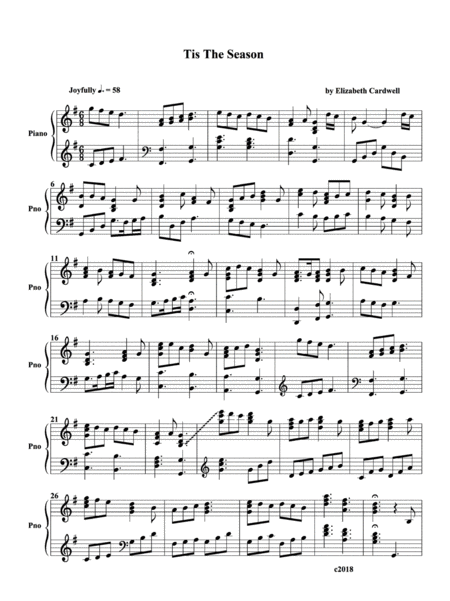 Tis The Season Sheet Music