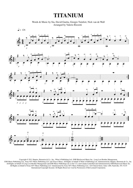 Titanium For Fingerstyle Guitar Sheet Music