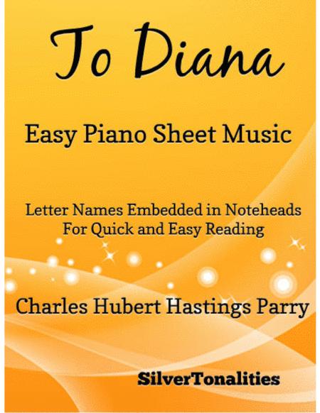 To Diana Easy Piano Sheet Music Sheet Music