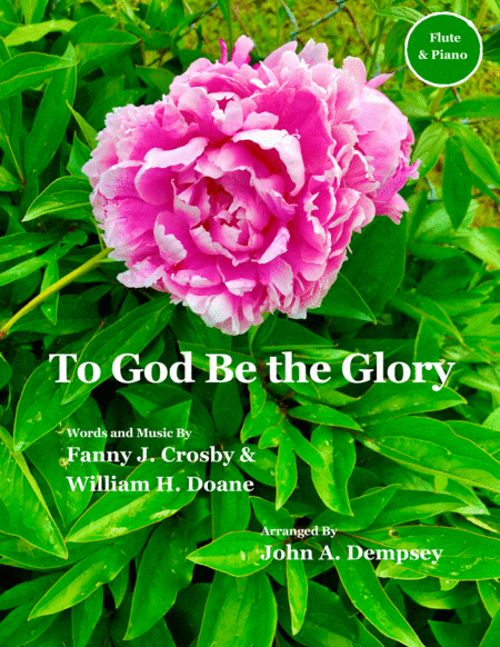 To God Be The Glory Ragtime Hymn Flute And Piano Sheet Music