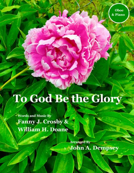 To God Be The Glory Ragtime Hymn Oboe And Piano Sheet Music