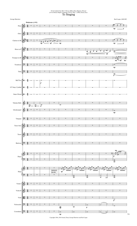 Free Sheet Music To Singing