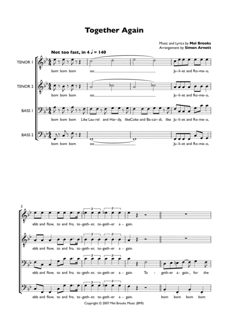 Together Again Sheet Music