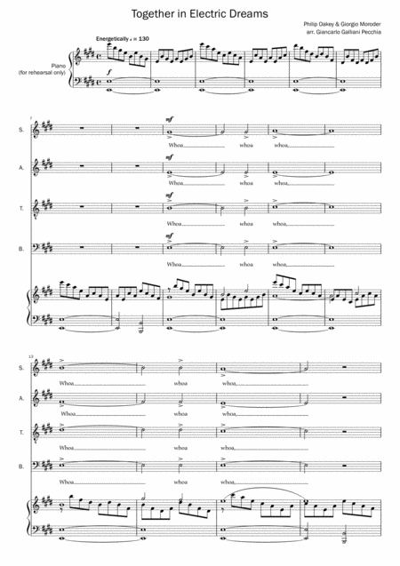 Together In Electric Dreams Sheet Music