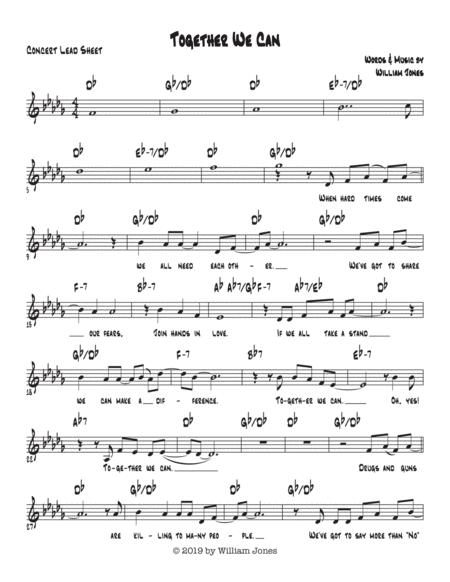 Free Sheet Music Together We Can