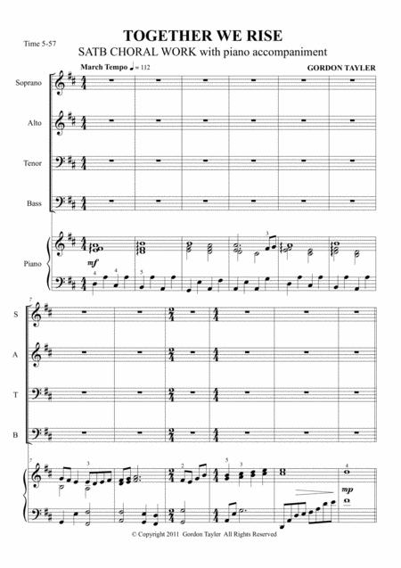 Together We Rise Sheet Music