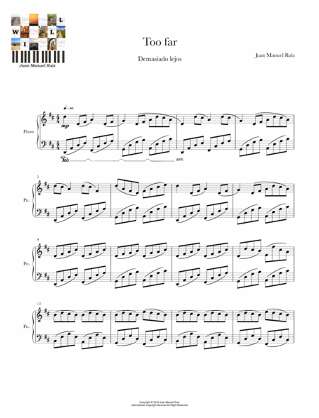 Too Far Sheet Music