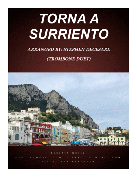 Torna A Surriento Come Back To Sorrento Trombone Duet Sheet Music