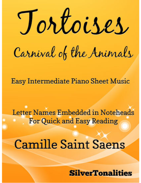 Tortoises Carnival Of The Animals Easy Intermediate Piano Sheet Music Sheet Music