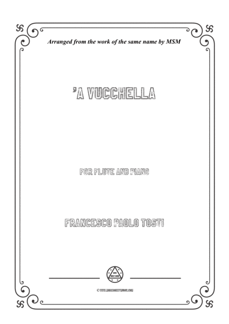 Tosti A Vucchella For Flute And Piano Sheet Music