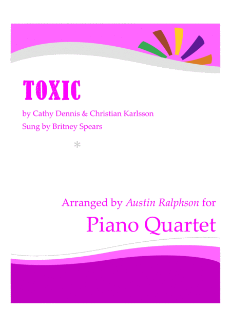 Free Sheet Music Toxic Piano Quartet