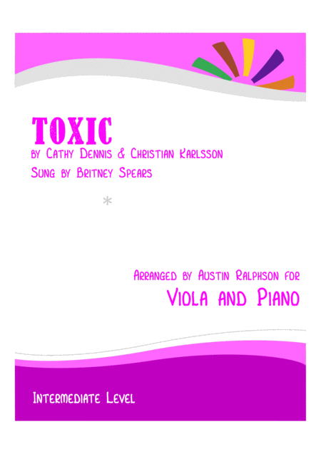 Free Sheet Music Toxic Viola And Piano Intermediate Level
