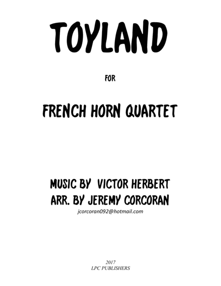 Free Sheet Music Toyland For French Horn Quartet