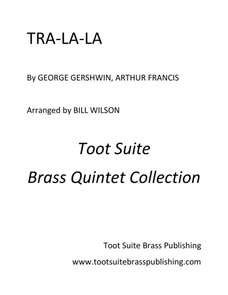 Free Sheet Music Tra La La