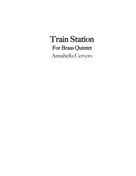 Train Station For Brass Quintet Sheet Music