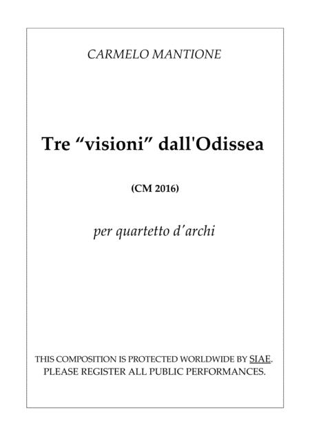 Free Sheet Music Tre Visioni Dall Odissea Cm 2016