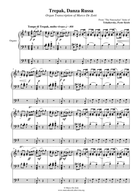 Trepak Dance Sheet Music