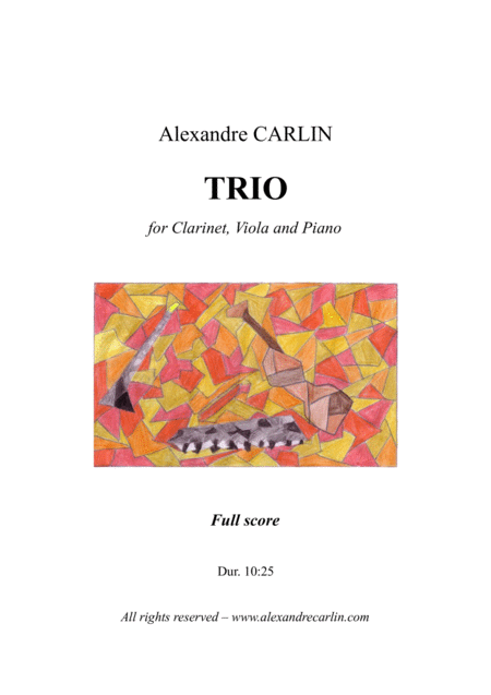 Trio For Clarinet Viola And Piano Sheet Music