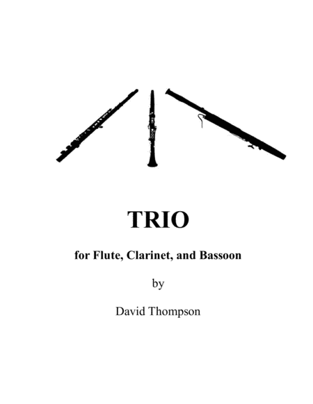 Trio For Flute Clarinet And Bassoon Sheet Music