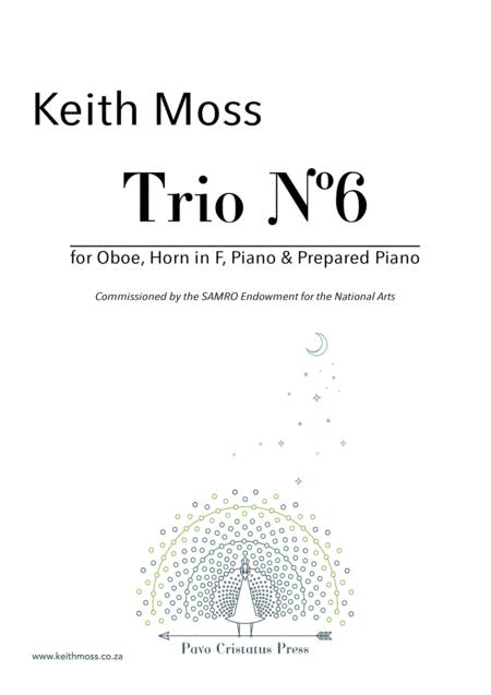 Trio N 6 For Oboe Horn Piano Prepared Piano Sheet Music