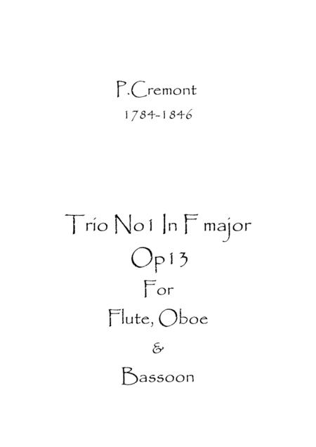 Trio No1 In F Major Op 13 Sheet Music