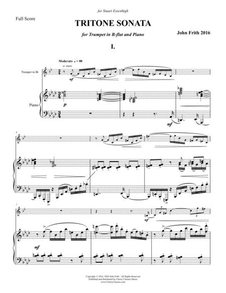 Tritone Sonata For Trumpet In B Flat And Piano Sheet Music