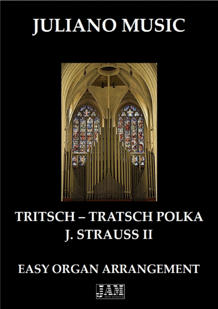 Tritsch Tratsch Polka Easy Organ C Version J Strauss Ii Sheet Music