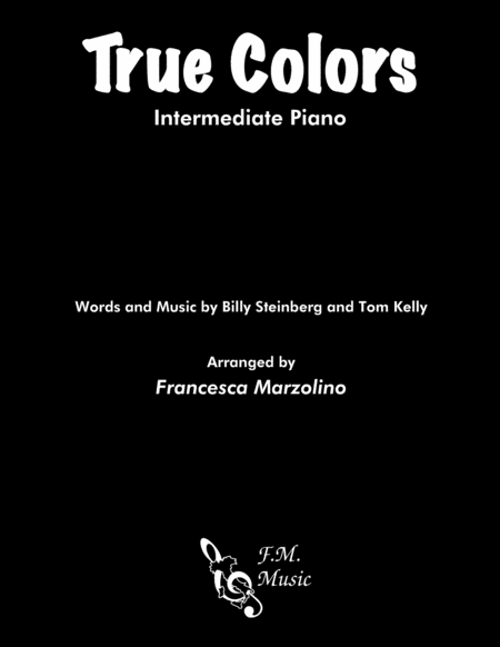 Free Sheet Music True Colors Intermediate Piano