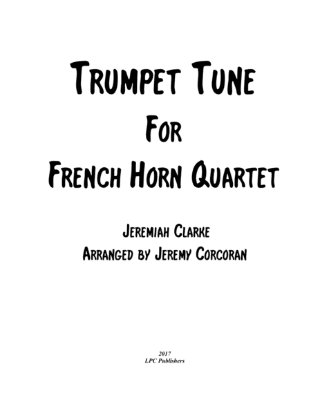 Free Sheet Music Trumpet Tune For French Horn Quartet