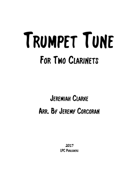 Free Sheet Music Trumpet Tune For Two Clarinets
