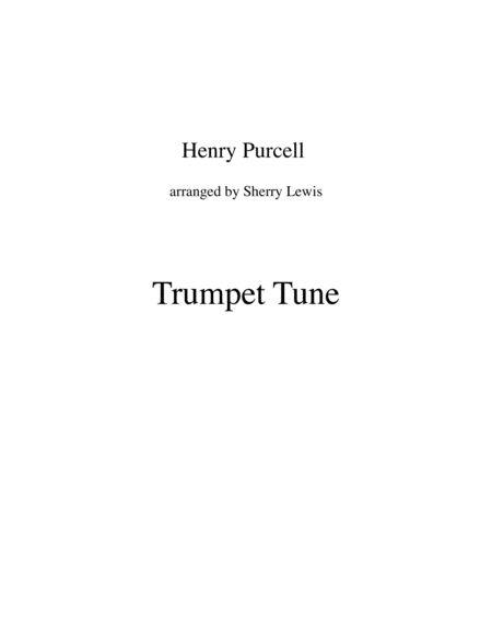 Trumpet Tune String Trio For String Trio Sheet Music