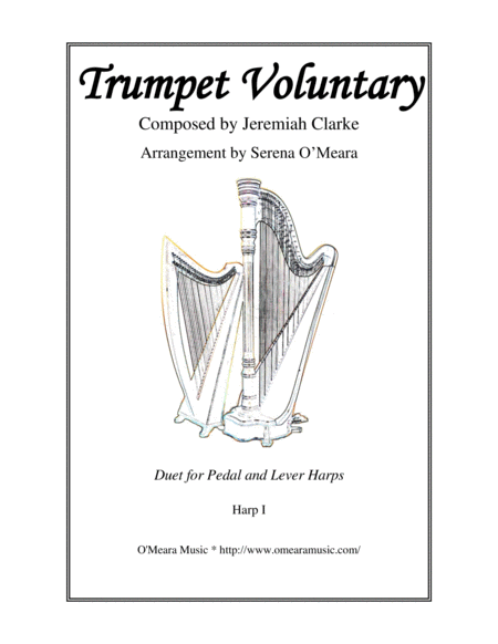 Free Sheet Music Trumpet Voluntary The Prince Of Denmarks March Harp I