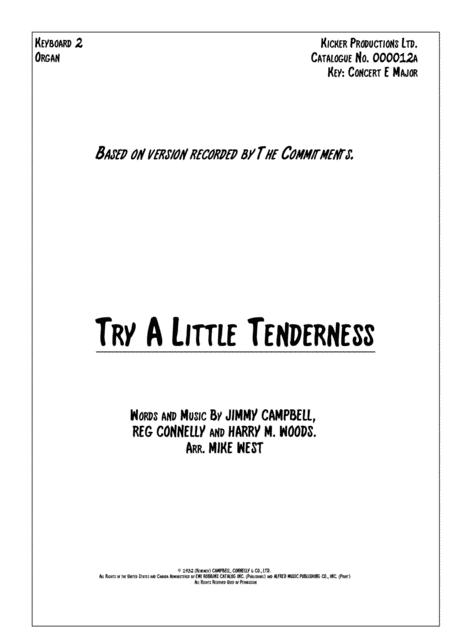 Try A Little Tenderness Keyboards 2 Sheet Music