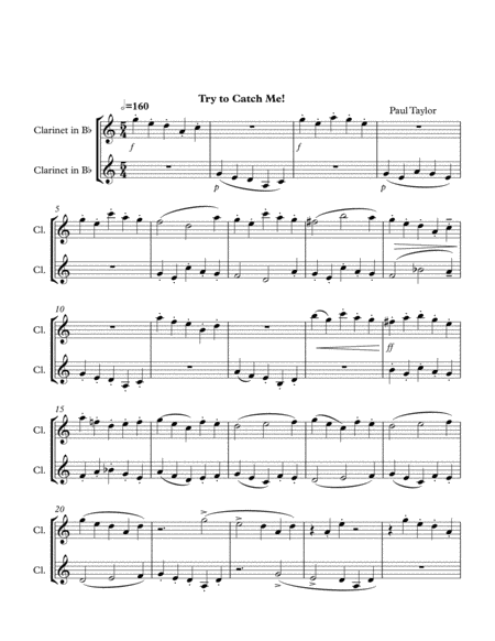 Try And Catch Me Sheet Music