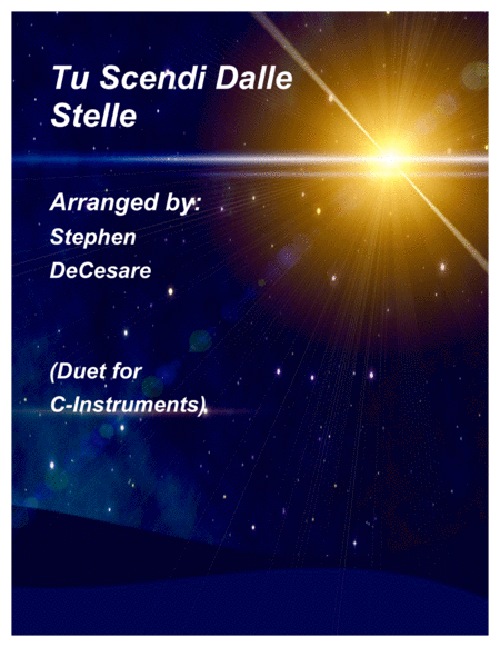 Tu Scendi Dalle Stelle Duet For C Instruments Sheet Music