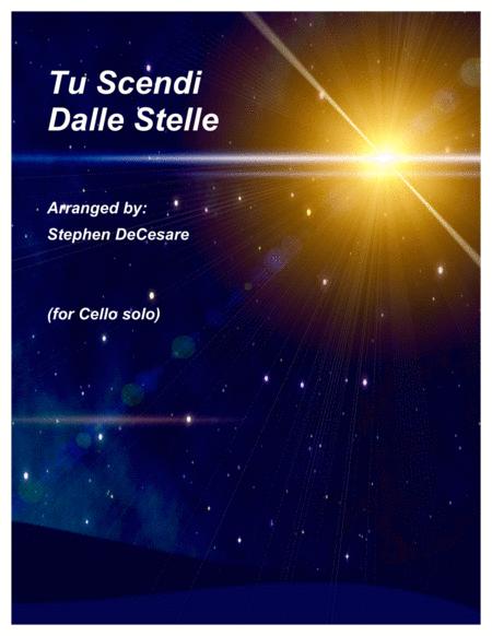 Tu Scendi Dalle Stelle For Cello Solo And Piano Sheet Music