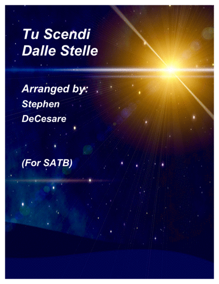 Free Sheet Music Tu Scendi Dalle Stelle For Satb