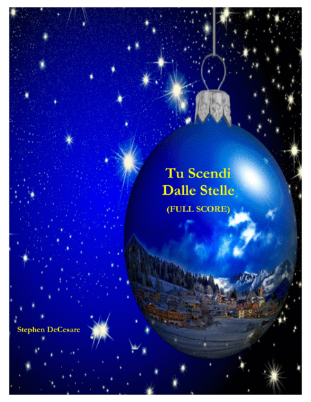 Tu Scendi Dalle Stelle Full Score Sheet Music