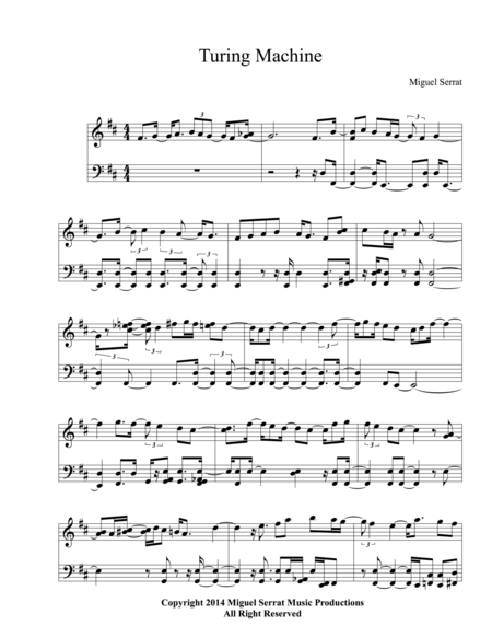 Turing Machine Sheet Music