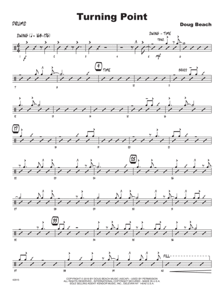 Free Sheet Music Turning Point Drum Set