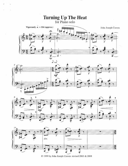 Turning Up The Heat For Solo Piano Sheet Music